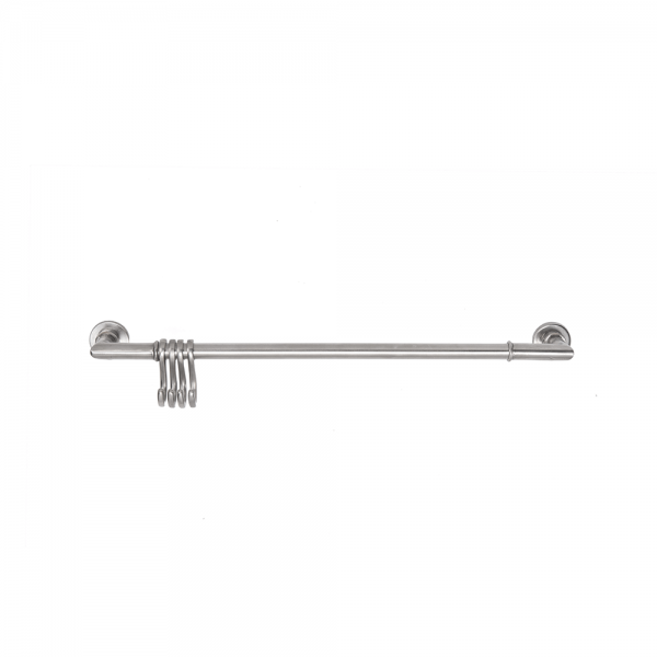 Wall Mounted Towel Hanger with Base No. Six #7-611 with 4 Hooks