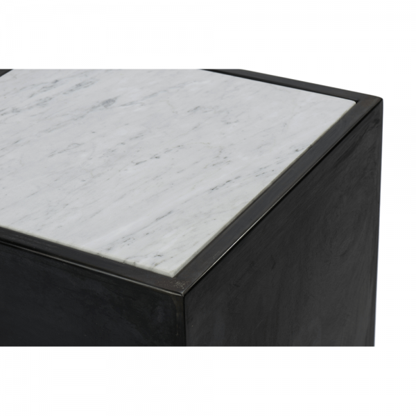 Marble-Embedded Side Table #3-033