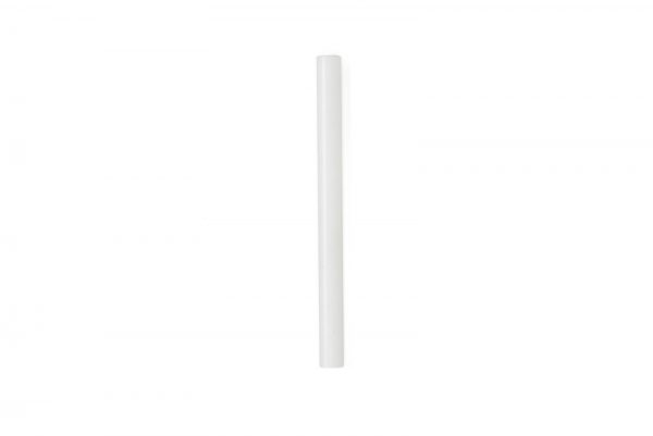White matte Tubular Mezuzah For 12-cm Scroll