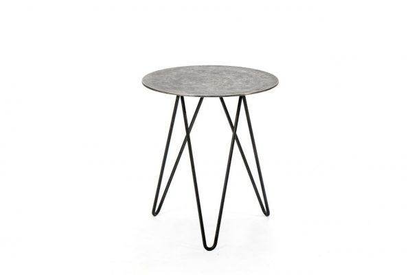 Large Boho chic Aluminium with black overlays coffee table