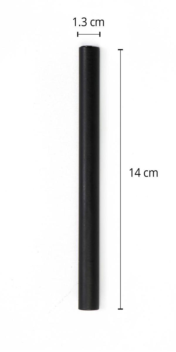 #9-530 מזוזה צינורית לקלף 10 ס”מ בצבע שחור מט